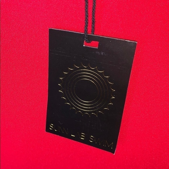 NWT Sun Lab Swim red bathing suit size - S - Picture 3 of 4